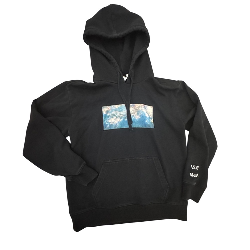 Vans MoMA Collaboration Black‎ Hoodie Art Print Graphic Pullover Size XS